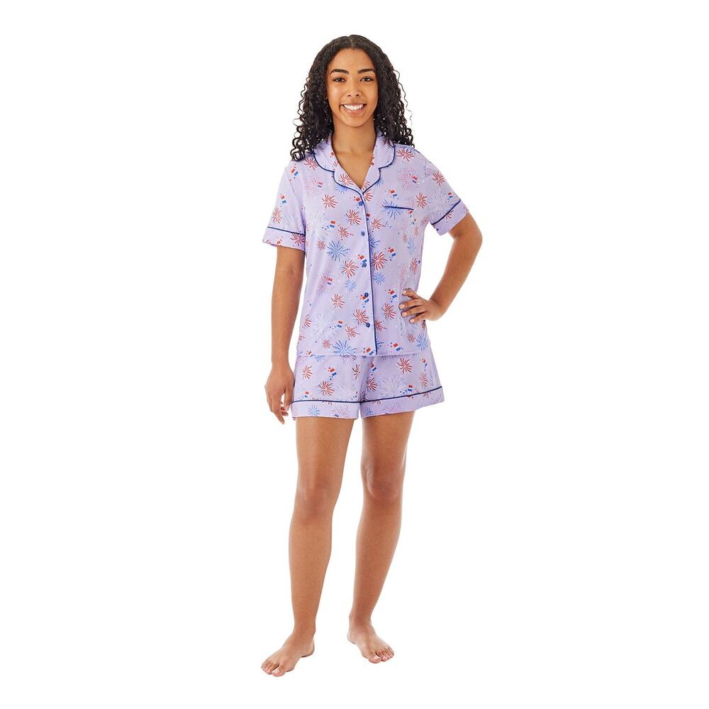 NWOT Member's Mark Americana Notch Collar Pajama Set Women's Size Small